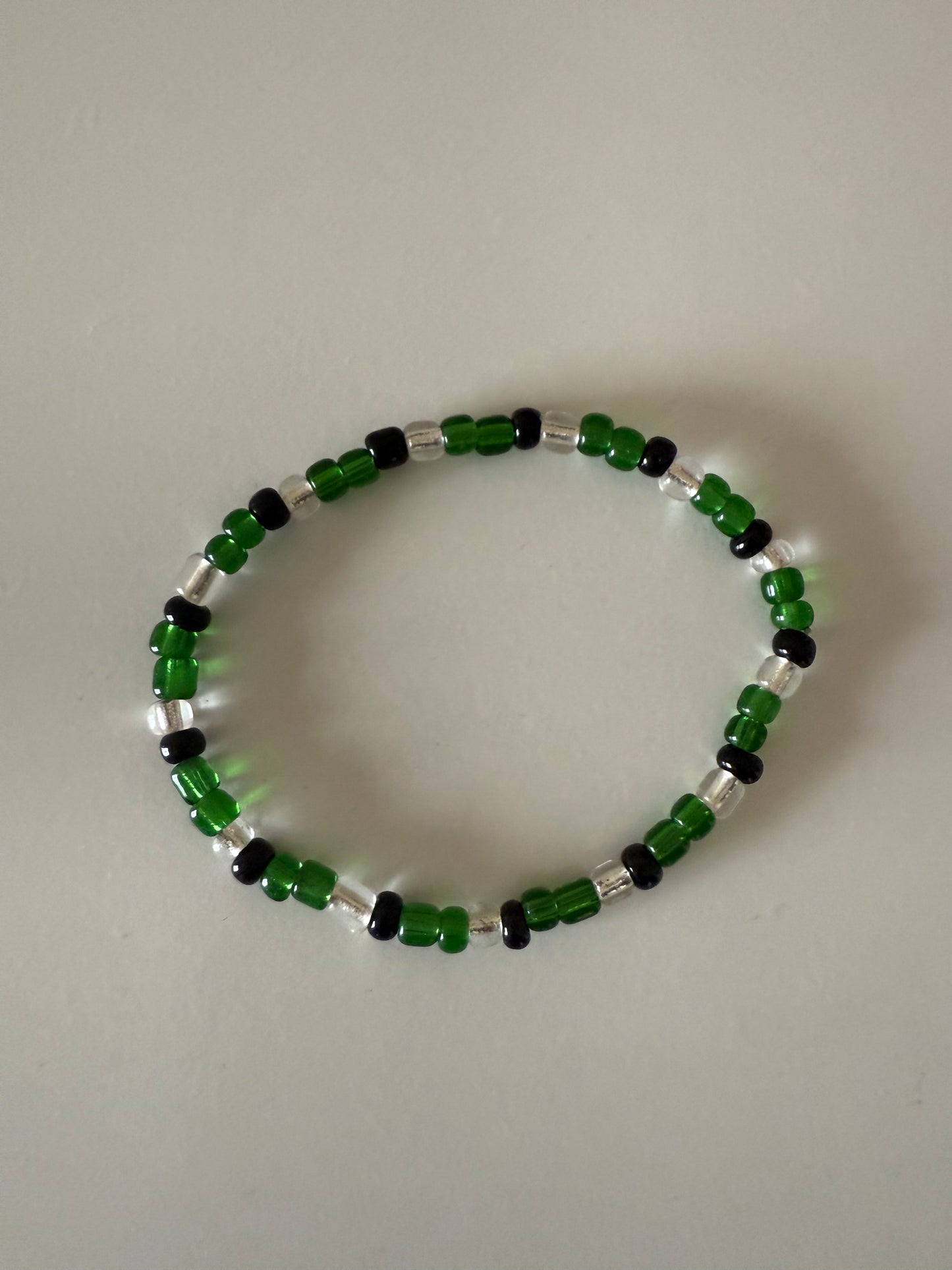 Grazing Green Beaded Bracelet
