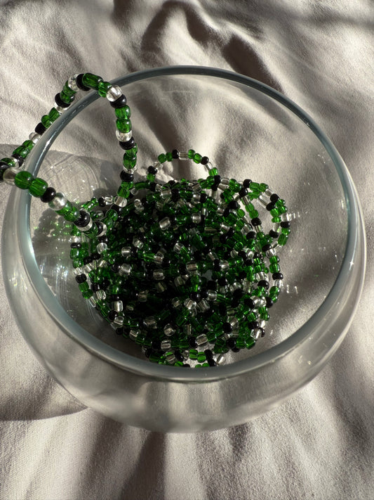 Grazing Green Beaded Bracelet
